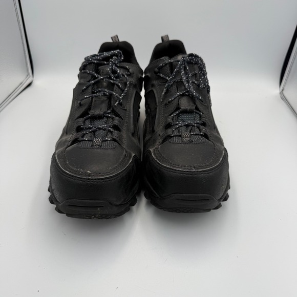 Timberland PRO 40008 Mens Black Leather Work Shoes Steel Toe Low Top 15W Wide - Picture 3 of 8